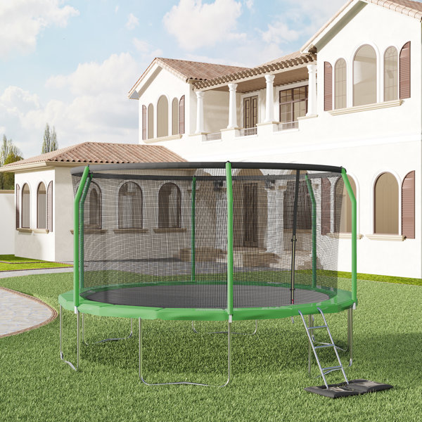 AirZone Play Airzone Jump Premier Backyard Trampoline 15Ft Green/Green